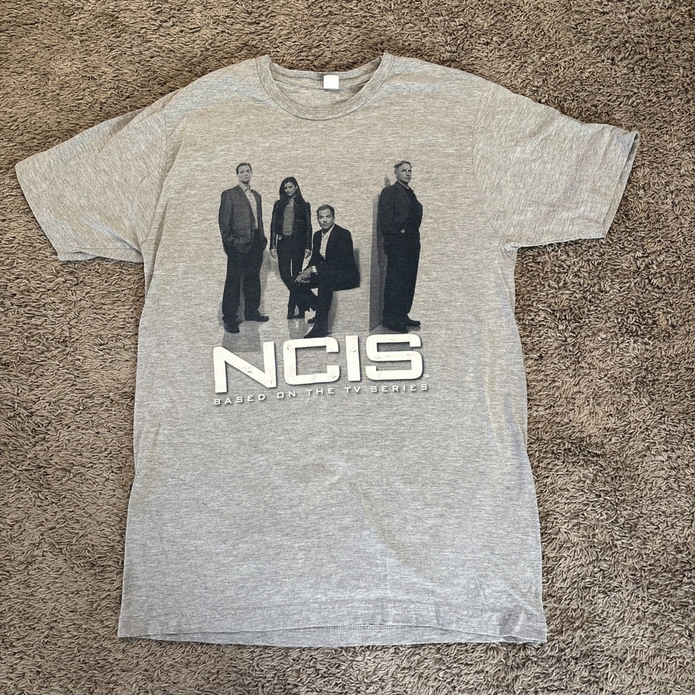 Vintage NCIS T Shirt Mens S Small Criminal Graphic Tee Gray - Picture 1 of 4
